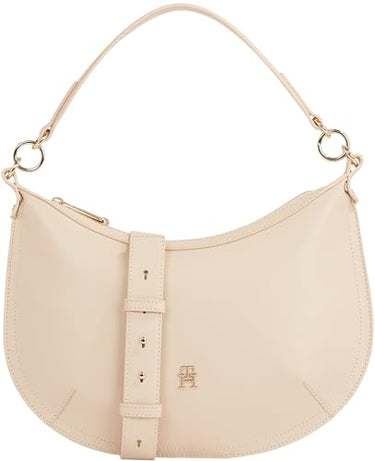 Tommy Hilfiger TH CHIC SHOULDER BAG Schultertasche Damen, Beige (Classic Beige), O im Sale